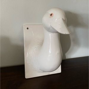 Ceramic duck wall hanging
